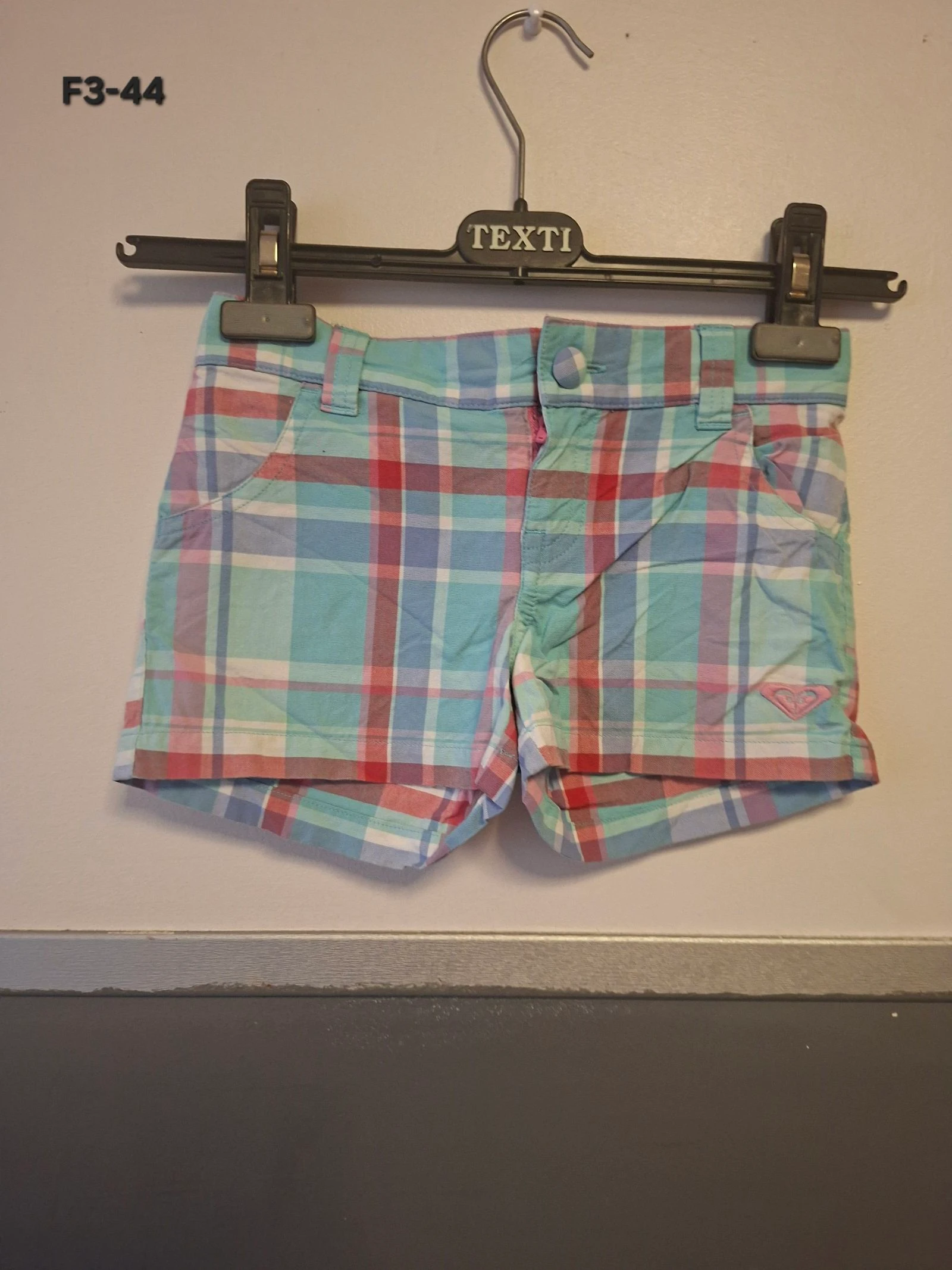 🌷F3-44🌷Short fille ROXY à carreaux – Taille 6 ans Coloré, tendance & ultra confortable🌷